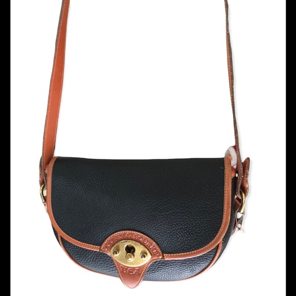 VINTAGE Dooney & Bourke Large Calvary crossbody Bag - Picture 2 of 16